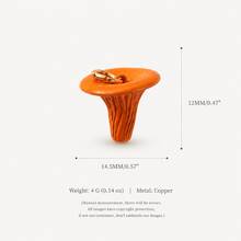 1pc Colorful Mushroom Pendant, Exquisite Iridescent Fairy Tale Style, 14k Gold Plated, Copper Material, Suitable For DIY Charm Bracelet Pendant, Necklace Pendant, Women's Jewelry - Multicolor - View 14