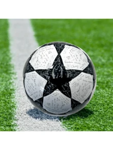1pc No. 2 Pentagram Style Football, A Durable Football For Outdoor Training And Recreation, Backyard, Park And Beach Kicking - Multicolor - View 10