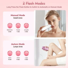 Pain-Free IPL Hair Remover For Daily Use, Say Goodbye To Razors And Wax That Irritate Sensitive Skin - Red Violet - View 4