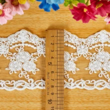 1/5 Yard European Style Crown Embroidered Inelastic Lace Trim, Suitable For DIY Wedding Decoration, Curtains, Tablecloths, Sofa Covers, Clothing Decoration, Home Decor, And Beginner Sewing - Multicolor - View 14