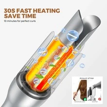 UKLISS One-Click Automatic Curling Iron, Fast Heating And Dual-Direction Rotation, Anti-Scald And Anti-Tangle Rotating Curling Wand, Birthday Gift, Travel Essential, Mother's Day, Valentine's Day, Dual Voltage, Perfect For Travel - Multicolor - View 7