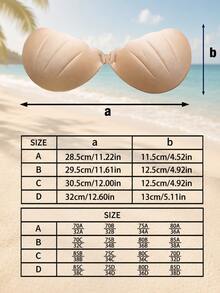 Women's Invisible Adhesive Bra, Reusable Nipple Covers, Shell-Shaped Breast Pads, Small Chest Enhancement, Seamless - Multicolor - View 9
