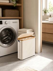 Toilet Paper Storage Basket, Toilet Paper Organizer Basket, Bathroom Storage Basket, Toilet Paper Organizer Basket, Bathroom Accessories Storage Rack, Toilet Paper Holder, Enclosed Toilet Paper Storage Box - Multicolor - View 6