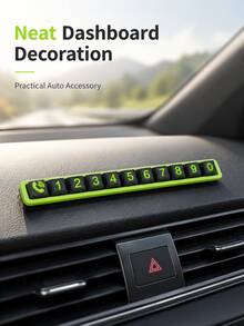 Car Temporary Parking Phone Number Plate Car Number Plate Parking Car Interior Sticker Move Car Phone Number Parking Plate - A - View 8