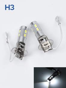 2pcs 5630 SMD 10 LED H1 H3 6000K Car Fog Light/Headlight/Driving Light Bulb 12V White Interior Turn Signal Lamp - A - View 10