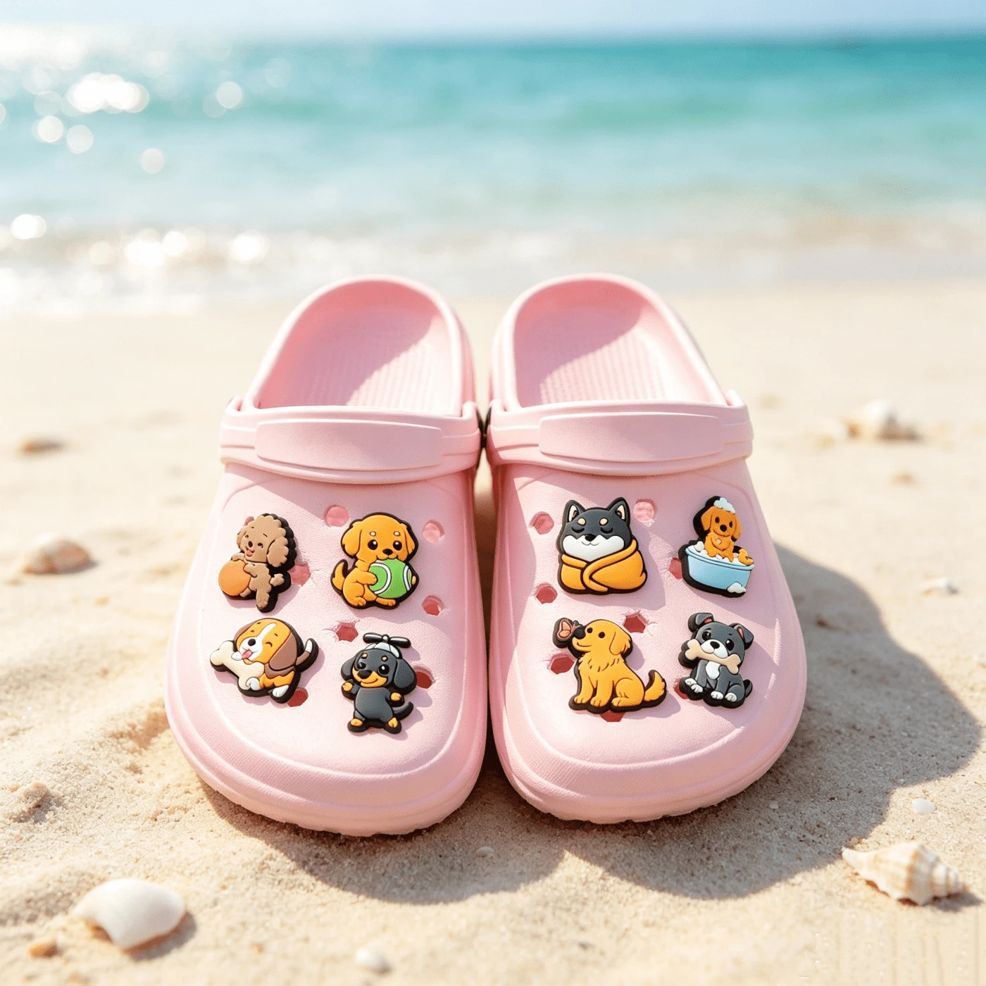 25Pcs Cute Cartoon Dachshund Shoe Charms, Detachable Hole Shoes Decorations, DIY Shoe Buckles, Fashion Accessories For Party Birthday Gift
