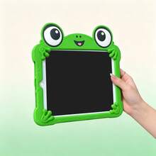 1pc Cute Frog Silicone Protective Case Compatible With Ipad 11 (A16), 7/8/9, 2022 Apple Air 5/4/3, 9th Gen 10.2, Pro 11, 2024 Mini 7, New Air 6, A7/8/9 - Green - View 3