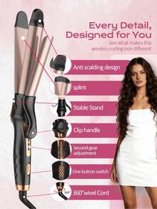 Hair Curling Irons - Purple - View 2