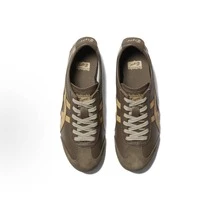 Asics Authentic Onitsuka Tiger Mexico 66 Leather Sneakers - White/Blue/Red Classic Low-Top | Premium Japanese Heritage Footwear | Slim-Profile Lightweight Trainers - 棕色 - 查看 5