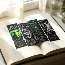 Gothic Vampire Concert Ticket Acrylic Bookmark Dark Horror Page Marker Reading Accessory - Square - View 11