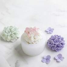 1pc Hydrangea Clay Mold 3D Flower Candle Mold Clay Plaster Molds For DIY Home Table Ornament Molds, Suitable For Handmade Home Decoration, Wedding Crafts And Holiday Gifts (Valentine'S Day, Mother'S Day, Birthday, Christmas - Transparent - View 10