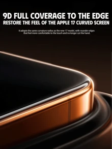 kamyuurs NNBILI 3入組無塵安裝鋼化玻璃螢幕保護貼,適用於 Apple,高畫質鋼化玻璃膜,9H+ 硬度,防刮、防指紋,全螢幕覆蓋,表面光滑,一鍵安裝,防塵防污,適用於 iPhone 18 Pro Max/18 Pro/18/17 Pro Max/17/17Air/17Pro/16/15/14/13/12/11/12 13 Mini/7/8Plus/X/XS/XR/XS Max - 黑色 - 查看 9