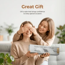 UKLISS One-Click Automatic Curling Iron, Fast Heating And Dual-Direction Rotation, Anti-Scald And Anti-Tangle Rotating Curling Wand, Birthday Gift, Travel Essential, Mother's Day, Valentine's Day, Dual Voltage, Perfect For Travel - Multicolor - View 9