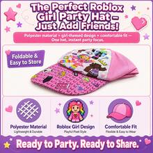 Roblox 1PC Baseball Cap Driver Hat Baseball Cap Game Peripheral Five-Color Starry Sky Hat Baseball Cap Flat Brim Cap Unisex Baseball Cap Adjustable Back Buckle UV Protection Gamer Gift - Girl Hat - View 7