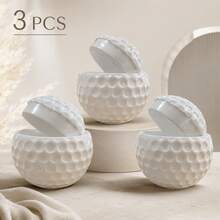 1/3/6pcs Golf Ball Shaped Glass Cups With Lids, Fun Sports Themed Gift For Men, Reusable, Shatter-Resistant, 1.5oz Capacity Each, Suitable For Travel, Holidays, Golf Enthusiasts And Outdoor Camping - Multicolor - View 13