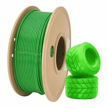 250g/捲 高精度 1.75mm PLA 3D列印耗材，精度 ±0.02mm，列印表面光滑，無氣泡/結塊，不導電，塑膠材質，適用於創客工具，擠出順暢，乾淨 - 綠色 - 查看 1