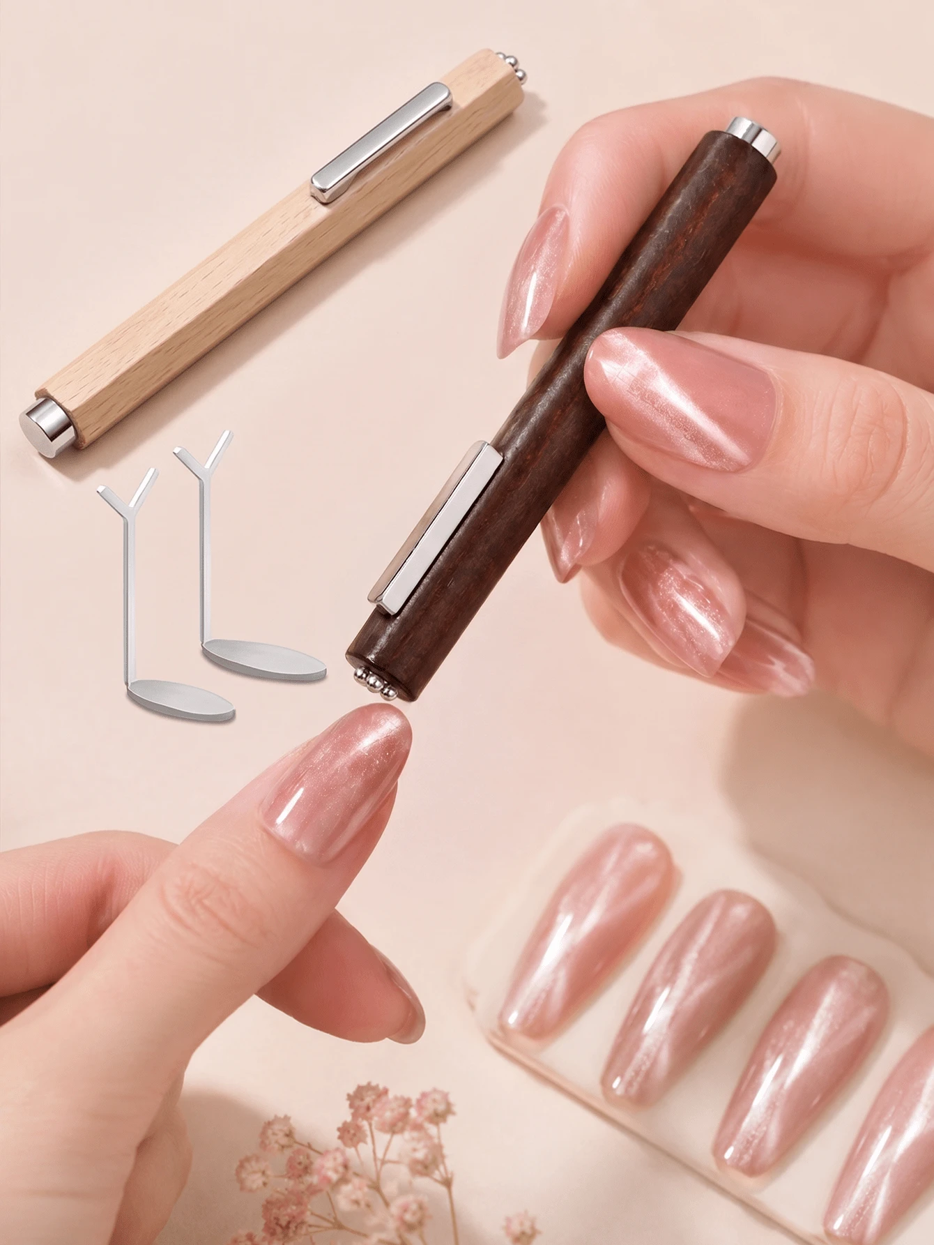 Cat Eye Nail Art Set With Magnetic Tools, 3D Cat Eye Magnetic Nail Set With Heart Shape, Reusable Salon Quality, Suitable For Home DIY Manicure, Includes 3 Types Of Magnets And Tools, Perfect For Daily Wear, Party, Date, Girls Gathering, Suitable For Nail Art Beginners And Beauty Enthusiasts, Great Valentine's Day Gift For Women And Teenagers