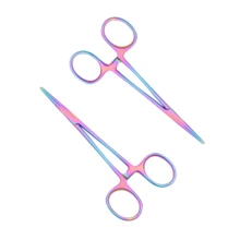 13cm (5英吋) 寵物美容止血鉗，專業犬貓醫院傷口止血工具，日製彩色不鏽鋼止血鉗，直頭電鍍寵物耳毛修剪鉗，美容工具 - 彩色 - 查看 23