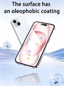 5pcs/Pack Screen Protector, [Military Grade Shatterproof] High Definition Tempered Glass, Compatible With IPhone 17 Pro Max 16 Pro Max 15 Pro Max 16Plus 15Plus 14 13 12 11 Pro Max 13Mini 12Mini Xs Max XR 8 7 6 8Plus 7Plus 6Plus Se3 Se2, Full Coverage Screen Protector, Easy Installation, Anti-Fingerprint - Clear - View 5