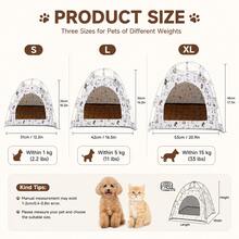 Tent Summer Teddy Dog House, All-Season Small Universal Pet Removable Washable Semi-Enclosed Warm House, Outdoor Cat - Multicolor - View 2