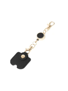 Women's Retractable Key Chain, Faux Leather Extendable Key Chain (11.81 Inches Extension), With Gold Metal Buckle, Cute Portable Anti-Loss Key Ring, Suitable For ID Badge And Car Keys, 4 Colors Available - Multicolor - View 12