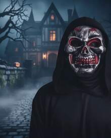 Party Masks - Gümüş Kafatası - Görünüm 6