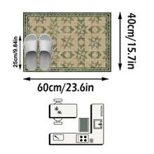 1件裝北歐現代極簡抽象藝術菱形格紋多邊形圖案長方形軟仿羊絨可機洗地毯，適用客廳、臥室、玄關、浴室、走廊、露台、廚房，室內/室外四季通用大尺寸地墊，居家裝飾 - 彩色 - 查看 15