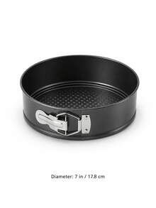 Powcan Non-Stick Round Springform Cake Pan, Silver Quick-Release Cheesecake Baking Mold, Detachable Bottom Baking Mold, Available In Single Size And 4-Piece Set, Suitable For Layer Cakes, Mousse, Pizza, Birthday Parties And Home Baking - View 10