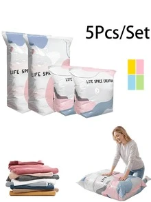 2026 Pump-Free 3D Vacuum Storage Bag, 80% Compression Rate, Extra Large Capacity, 3D Roll-Up Vacuum Bag, No Pumping Required Sealing Bag, Upgraded Large Capacity Storage Compression Bag, Suitable For Bedding, Clothing, Blankets, Giant Bedding, Travel Storage Bag - Multicolor - View 12