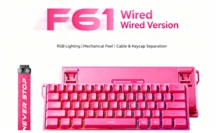 EWEADN F61 Wireless Mechanical Feel FPS Gaming Keyboard, Three-Mode, Compact And Portable - View 11