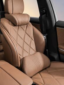 Premium Breathable Perforated Car Neck Pillow & Lumbar Support, Comfortable Car Seat Headrest Cushion, All-Season Car Seat Neck & Back Support Pad, High-End Car Interior Accessory - A - View 8