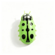 Automatic Vibrating Ladybug Interactive Cat Toy, Random Color, Built-In Replaceable Button Battery, Self-Play Kitten Hunting Toy - View 13