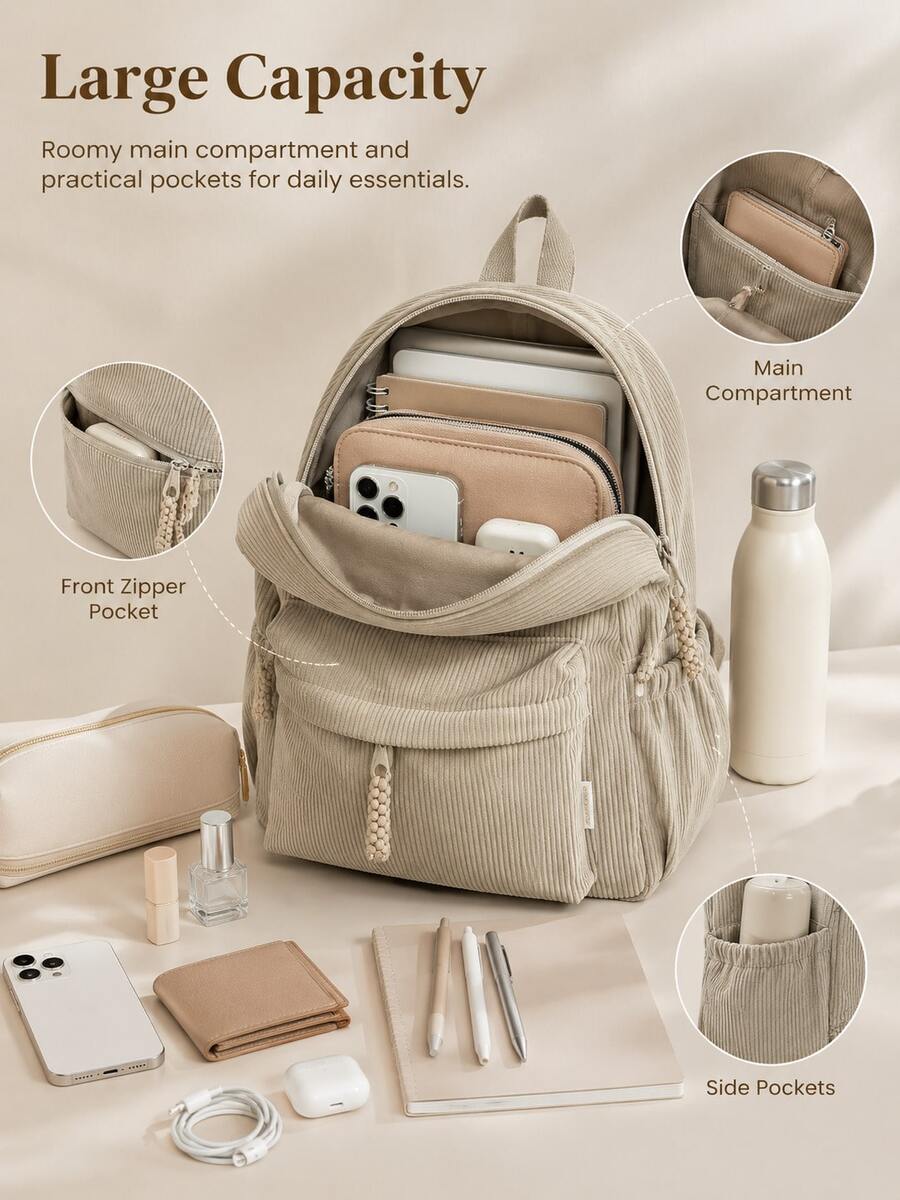 Ransel Sekolah Warna Polos, Tas Pelajar Kapasitas Besar untuk Remaja, Siswa, dan Lulusan, Cocok untuk Perjalanan Harian, Jalan-jalan, Bepergian, Sekolah, dan Musim Kembali ke Sekolah, Serbaguna untuk Bisnis, Perjalanan, dan Penggunaan Kampus, dengan Kompartemen Laptop. Tidak Perlu Bagasi. Desain Bukaan Penuh 180 Derajat untuk Penyimpanan Mudah Sepatu, Perlengkapan Mandi, dan Barang Kecil Lainnya, Tersedia dalam Berbagai Warna. - MultiWarna - View 1