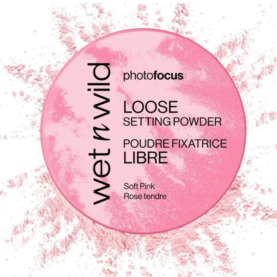 Pó Solto Facial Wet N Wild Photo Focus Matte Efeito Filtro Longa Duração 20g - Photo Focus Loose Setting Powder - Soft Pink/Rosa