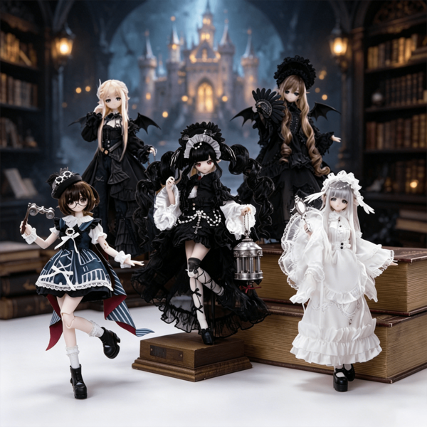 Mi Tian Feather Mist Poetry Series BJD Movable Doll Blind Box, Anime Style Character Dress-Up Figure, Exquisite Outfit Desktop Ornament, Collectible Decoration And Birthday Gift