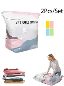 2026 Pump-Free 3D Vacuum Storage Bag, 80% Compression Rate, Extra Large Capacity, 3D Roll-Up Vacuum Bag, No Pumping Required Sealing Bag, Upgraded Large Capacity Storage Compression Bag, Suitable For Bedding, Clothing, Blankets, Giant Bedding, Travel Storage Bag - Multicolor - View 13
