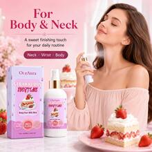 Perfume Feminino Spray Bolo de Morango 100ml, Aroma Doce Frutado Cremoso de Bolo, Fragrância Duradoura, Névoa para Cabelo/Corpo, Sem Álcool, Tamanho de Viagem 3.38FL.0Z, Adequado para Uso Diário/Férias/Festa, Presente Ideal para Namorada e Mãe/Presente de Aniversário/Presente do Dia das Mães - Champanhe de morango - Visão 7