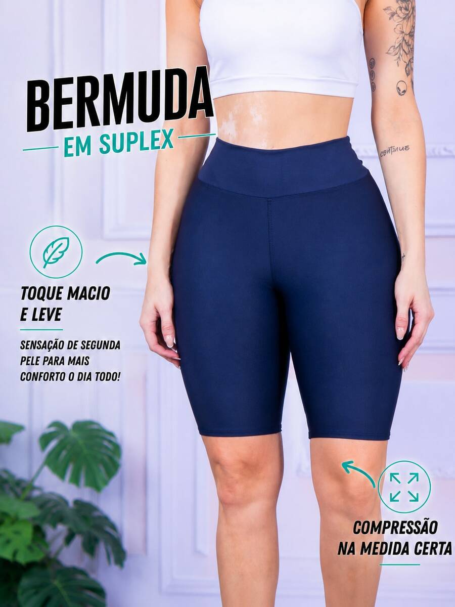 Women Sports Shorts - Navy Blue - View 1