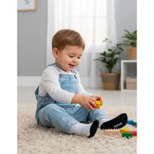 Kit Meia Pimpolho Bebe Antiderrapente Infantil Pimpolho Kit com 3 Pares de Meias Lisas Infantil, Base Escura, Tamanho 21-25, Algodão e Elastano, Tamanho 1 a 3 anos (Preto) - Preto - Visão 7