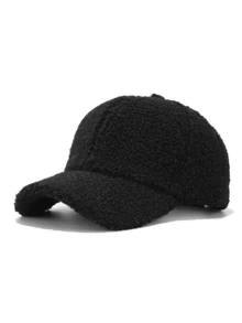 1pc Women's Autumn/Winter Solid Color Plush Baseball Cap, Fashionable Versatile Windproof Warm Baseball Cap Suitable For Daily Wear - Multicolor - View 12