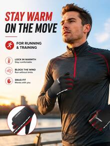 Winter Fleece Touchscreen Gloves, Unisex, Windproof, Waterproof, Warm, Anti-Slip Grip, Suitable For Driving, Cycling, Commuting And Outdoor Activities - Multicolor - View 6