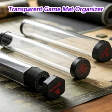 1pc Circle/Triangle 6cm Transparent Game Mat Organizer/Game Pad Storage - Waterproof And Stain Resistant Perfect For Mat StoragePTCG/YGO Board Game Mat, Perfect Gift! Exclusive Design By Black Lotus/Vorinclex - Multi-color Cylinder - View 3