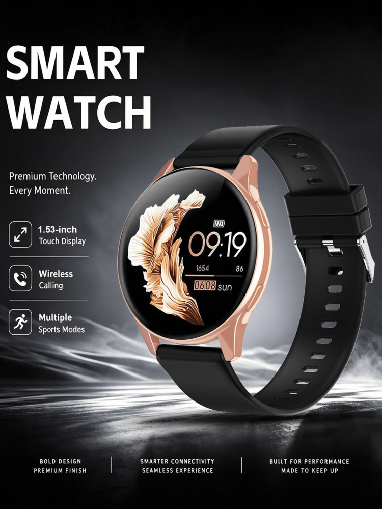 QAGSFLC Jam Tangan Pintar Olahraga Modis, Jam Tangan Wanita, Panggilan Nirkabel, Penghitung Kalori, Penghitung Langkah, Stopwatch, Mode Olahraga, Tampilan Jam yang Dapat Disesuaikan, Kontrol Kamera Jarak Jauh, Kontrol Musik, Pengisian Daya USB, Jam Tangan Pria Multifungsi - MultiWarna - View 7