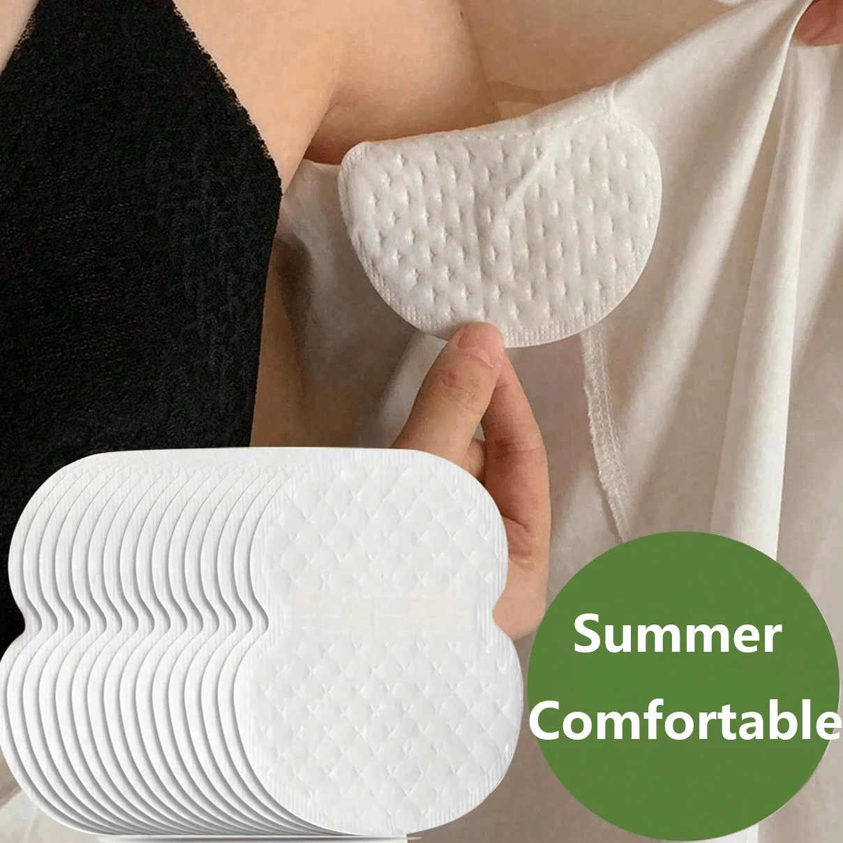 Disposable Underarm Sweat Pads Featuring A Lightweight, Invisible, And Skin-Friendly Edge Design; Breathable And Absorbent. Suitable For Daily Commuting, Outdoor Sports, And Travel-An Essential Item For Both Men And Women Sweat-Absorbing Patch - Multicolor - View 1