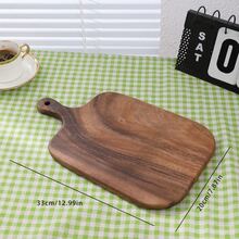 2pcs/1pc Rosewood Handled Cutting Board, Bread Board, Fruit Board - Brown - View 9