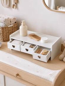 Baby Nursery Desktop Storage Rack With Multiple Drawers, Mini Bed Design, Suitable For Baby Essentials, Toys, Books, Accessories And Montessori Desk - Storage - View 5