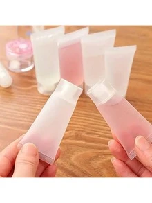 10pcs (5/10ml) Refillable Empty Bottles With Screw Caps, Cosmetic Containers For Lotion, Body Wash, Shampoo, Facial Cleanser, Cream, Travel Accessories - Multicolor - View 8