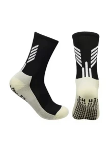 1/3 Pairs Unisex Soft Breathable Football/Sports Socks, Anti-Slip, Suitable For Running, Football, Basketball, Cycling, Outdoor Activities, Autumn Socks - Multicolor - View 4