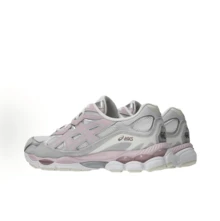 ASICS Gel-NYC Sneakers - Authentic Unisex Retro Lifestyle Running Shoes | Viral 2026 Sportstyle Urban Trainers | Premium Gel Technology Cushioning | Durable Suede & Mesh Performance Footwear | Classic Comfort Daily Sneakers - 灰粉紅色 - 查看 4