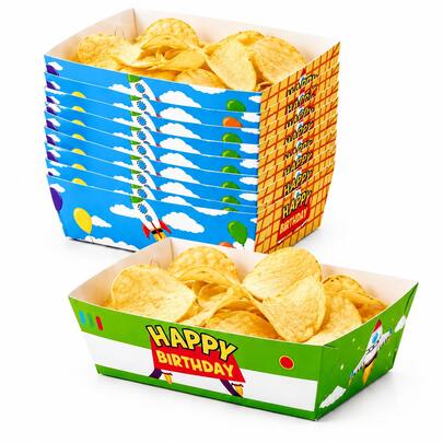 Toys Inspired Cartoon Story Party Trays Cartoon Story Paper Food Boats Plates Disposable For Story Theme Birthday Babshower Party Supplies
